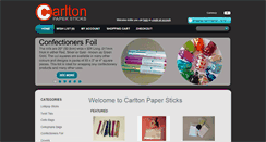 Desktop Screenshot of carltonpapersticks.co.uk